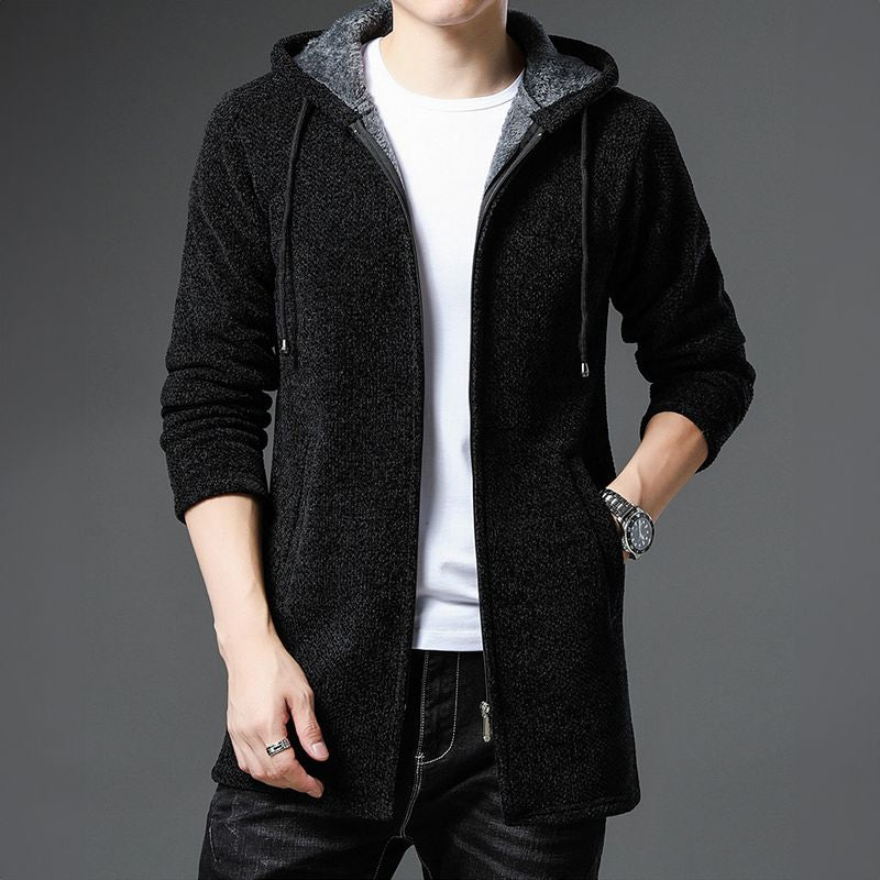 Men's fleece-lined warm vest cold weather knit style sleeveless layering piece durable build