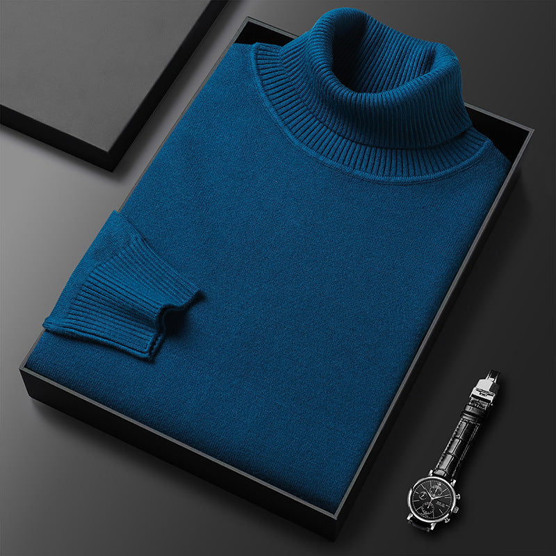 Logan unisex cashmere-cotton turtleneck sweater luxury warm knit cold weather comfort