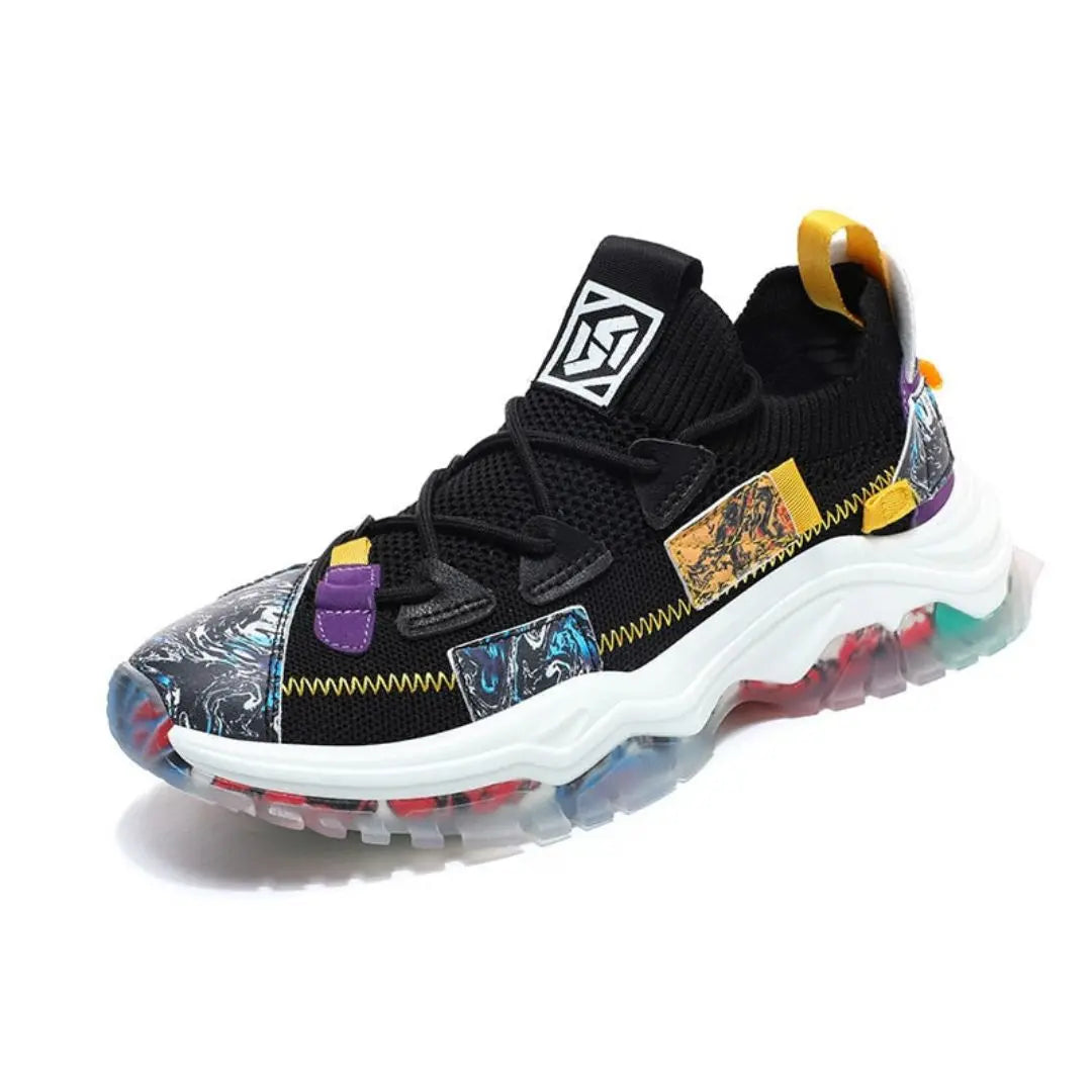 Zayn Velocity Tech Sneakers dynamic knit upper enhanced cushioning bold streetwear style