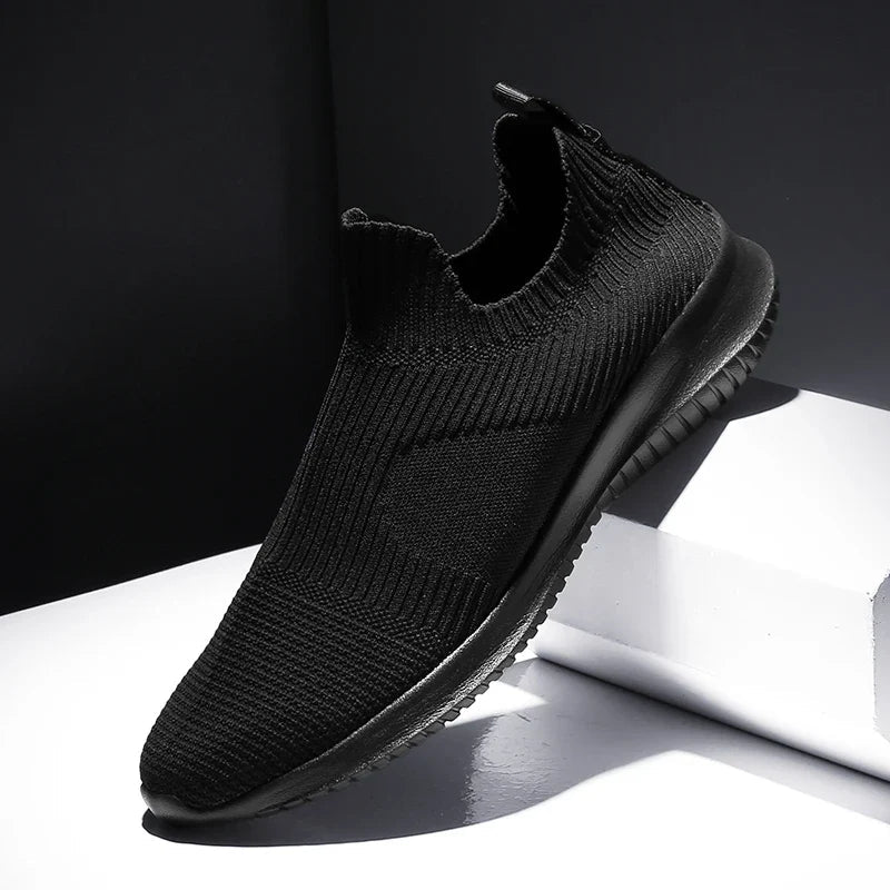 Zemur slip-on sneakers breathable stretch-knit upper lightweight EVA sole sock-like fit