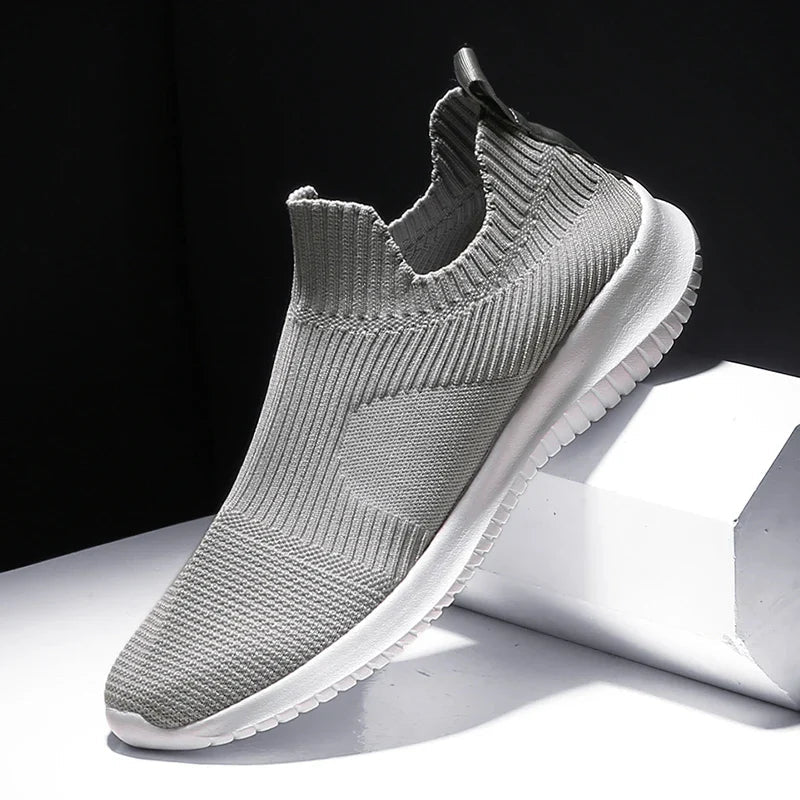 Zemur slip-on sneakers breathable stretch-knit upper lightweight EVA sole sock-like fit