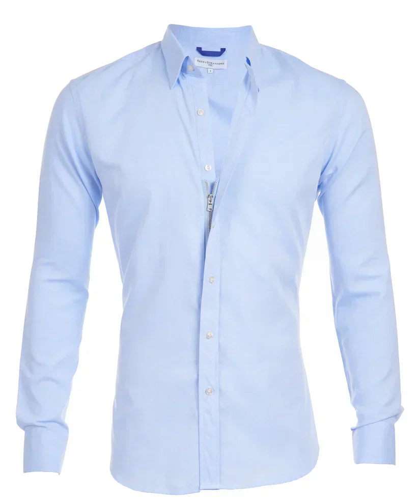 Men's casual zip-front overshirt modern slim silhouette versatile everyday comfort style