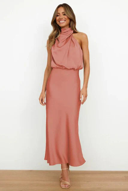Evi off-shoulder women's dress elegant everyday eveningwear lightweight timeless feminine silhouette