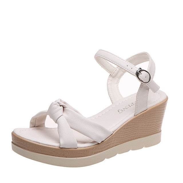 Women's luxury suede sandals with cork latex insole for natural contour support, elegant spring style