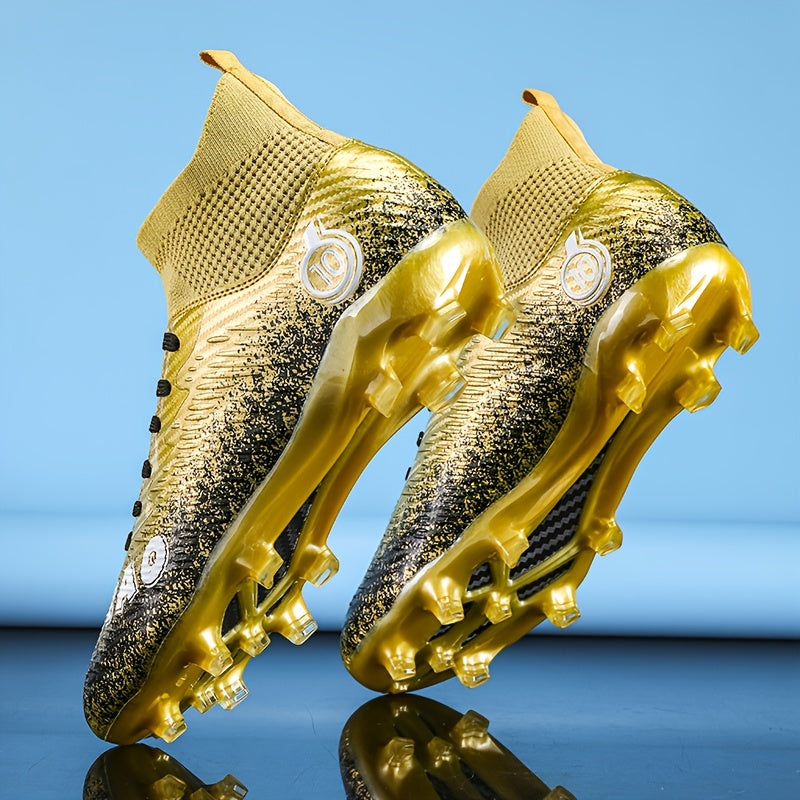 Professional outdoor soccer cleats breathable mesh upper anti-slip outsole athletic performance footwear