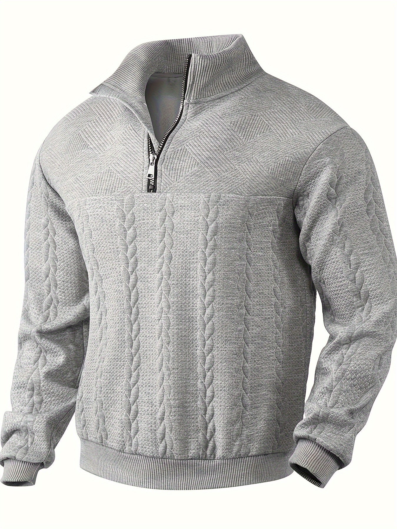 Men's vintage zip-up cotton sweater classic fit timeless style with modern zipper closure