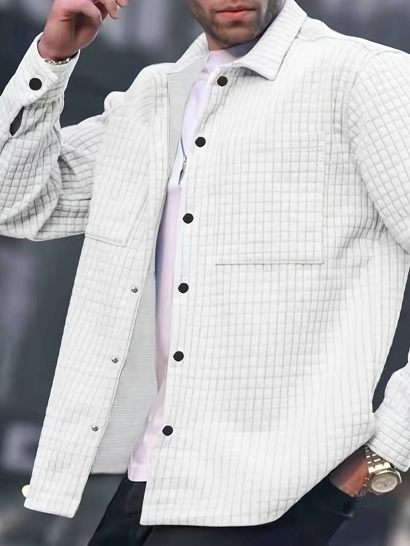 Ryan semi-formal waffle-texture jacket tailored cut for modern professionals versatile day-to-night style