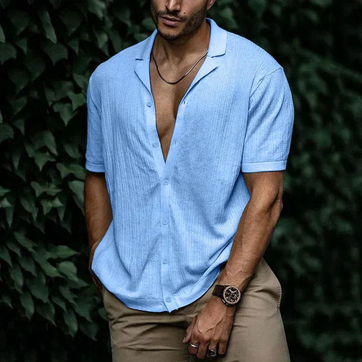 Mens Linen Shirt Breathable Comfort For Summer Easy Care Durable Style For Men Premium Quality For Warm Weather