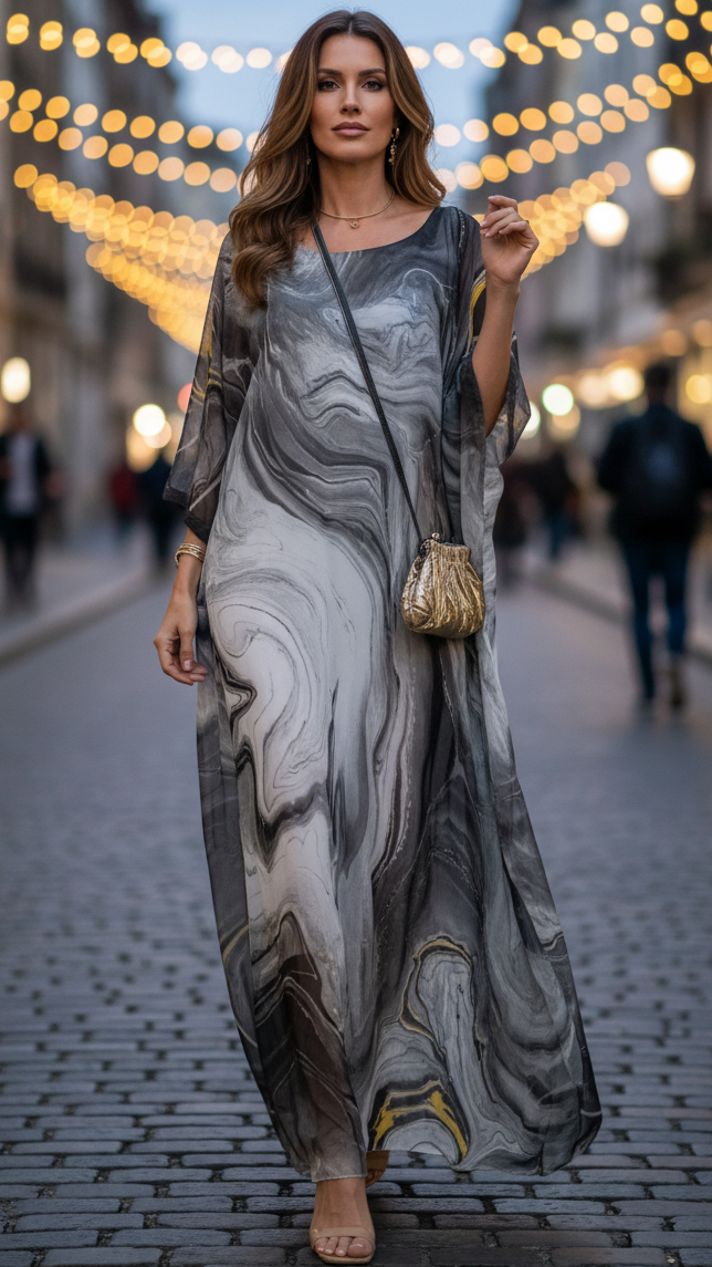 Laura chiffon maxi dress elegant flowing silhouette lightweight fabric for women evening wear