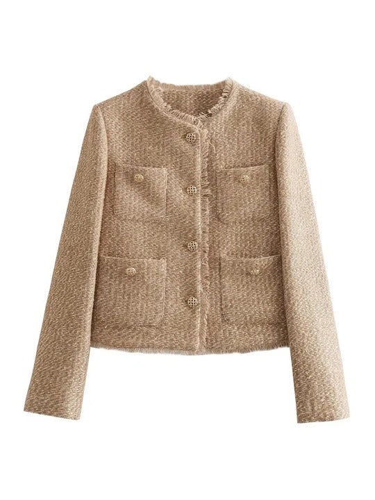 Versatile structured outerwear jacket weatherproof all-season clean silhouette for everyday layering