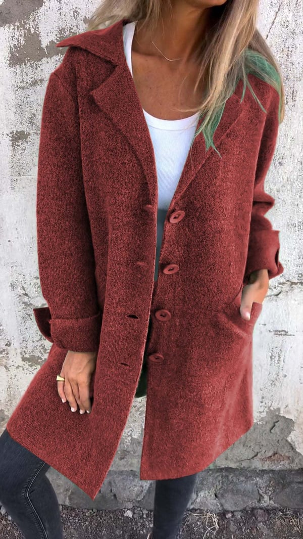 Women's quilted button-down jacket lightweight soft felt texture effortless transitional outerwear