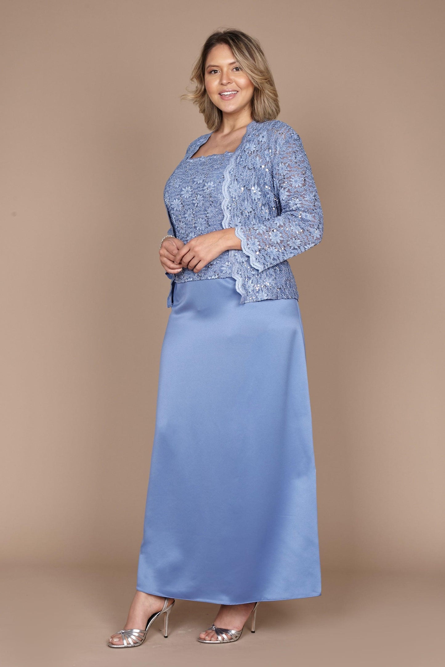 Alex Evenings Plus Size Mother Of The Bride Long Formal Dress Two Piec