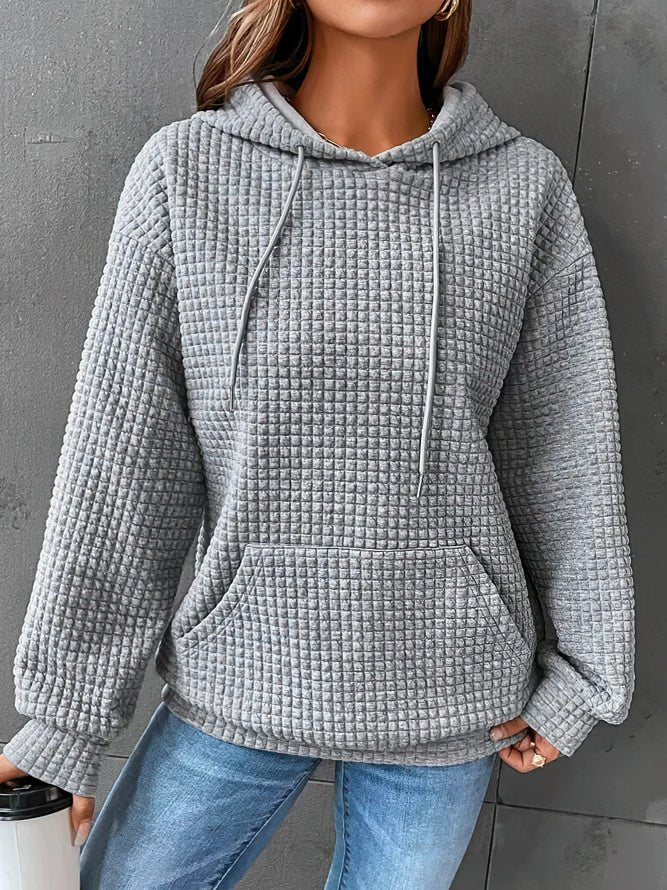 Faith women's relaxed-fit hooded pullover in soft lightweight fabric with adjustable hood for spring layering