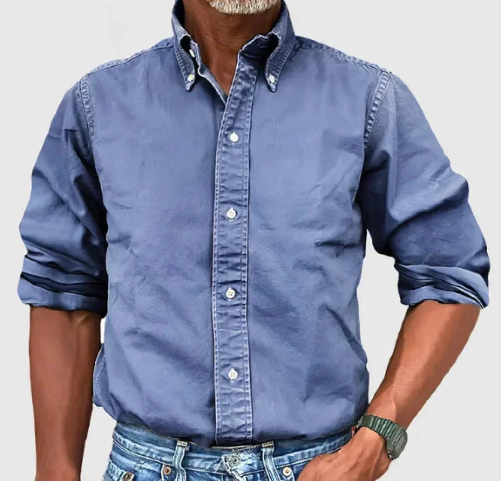 Chase men's casual button-up shirt relaxed fit classic design for effortless everyday polished style