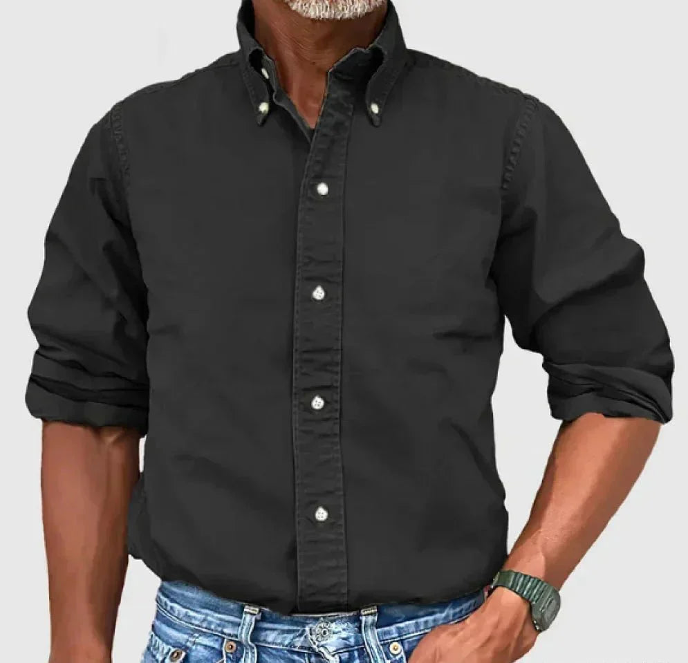 Chase men's casual button-up shirt relaxed fit classic design for effortless everyday polished style