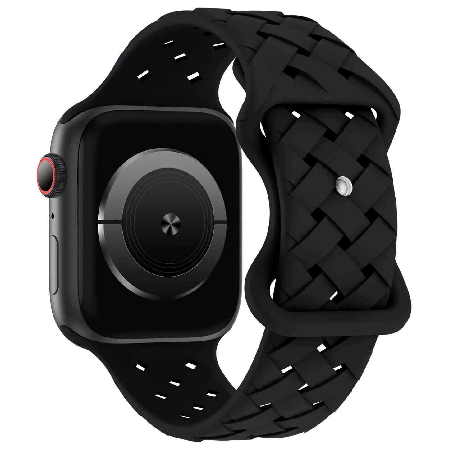Apex braided silicone Apple Watch band lightweight breathable woven texture for active daily wear