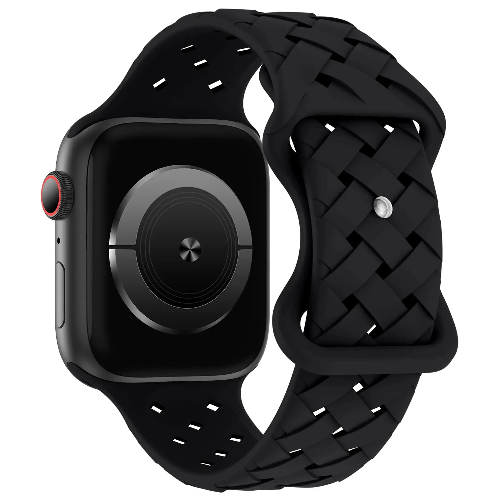 Apex braided silicone Apple Watch band lightweight breathable woven texture for active daily wear
