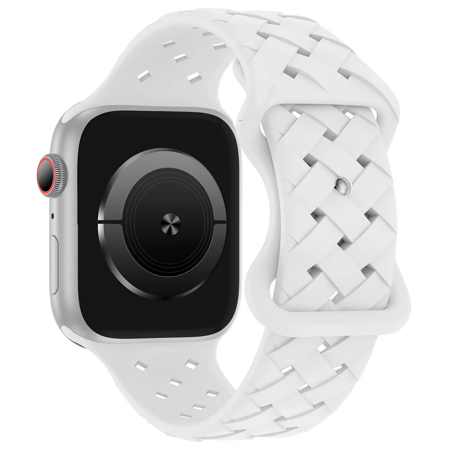 Apex braided silicone Apple Watch band lightweight breathable woven texture for active daily wear