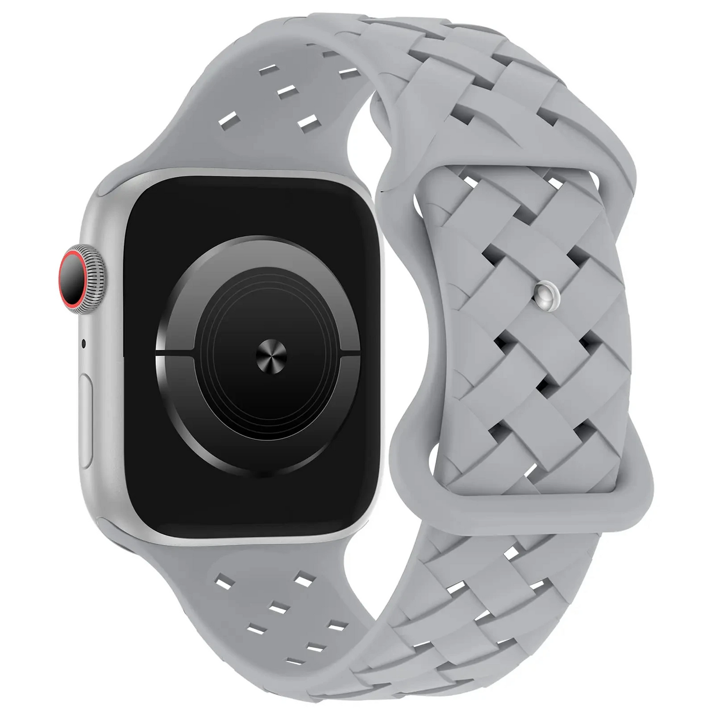 Apex braided Apple Watch band lightweight woven silicone breathable strap for active lifestyles
