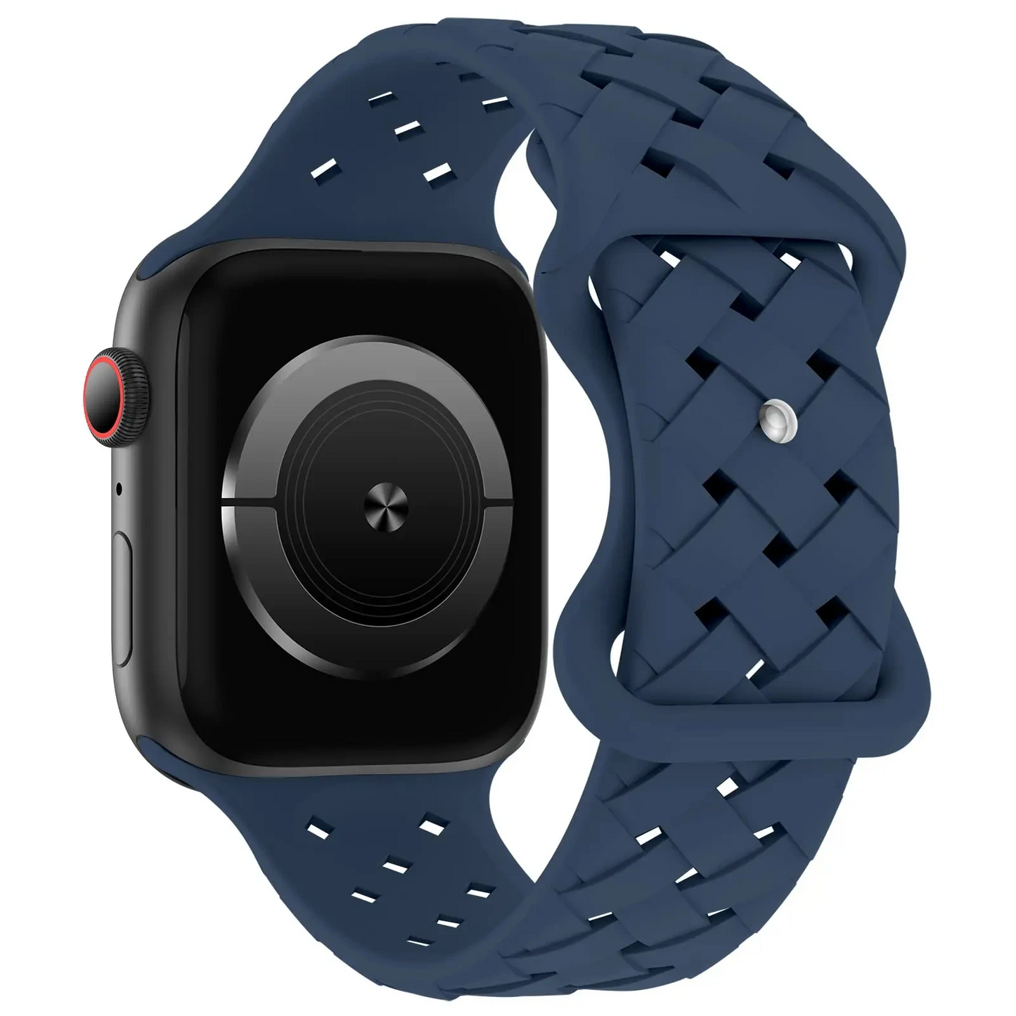 Apex braided silicone Apple Watch band lightweight breathable woven texture for active daily wear