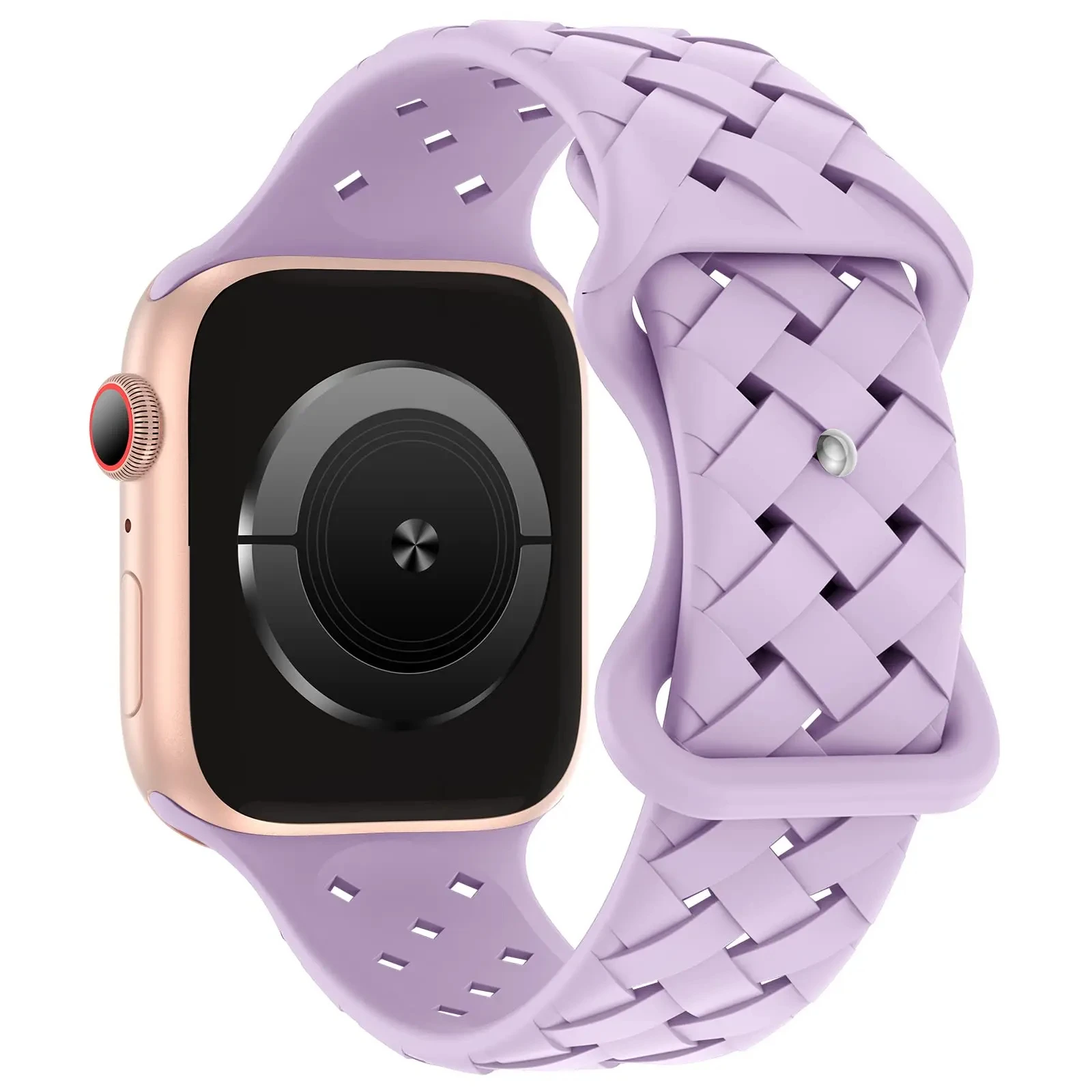 Apex braided silicone Apple Watch band lightweight breathable woven texture for active daily wear