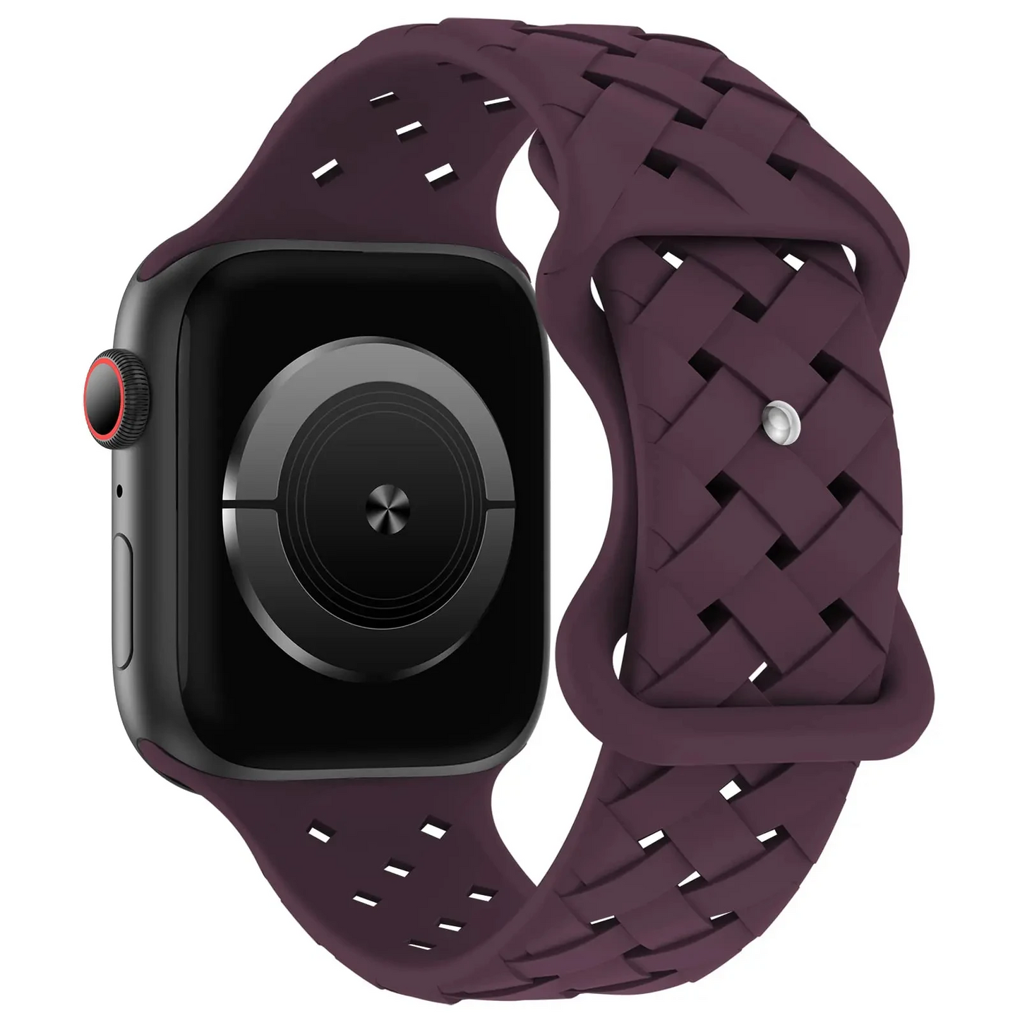 Apex braided silicone Apple Watch band lightweight breathable woven texture for active daily wear