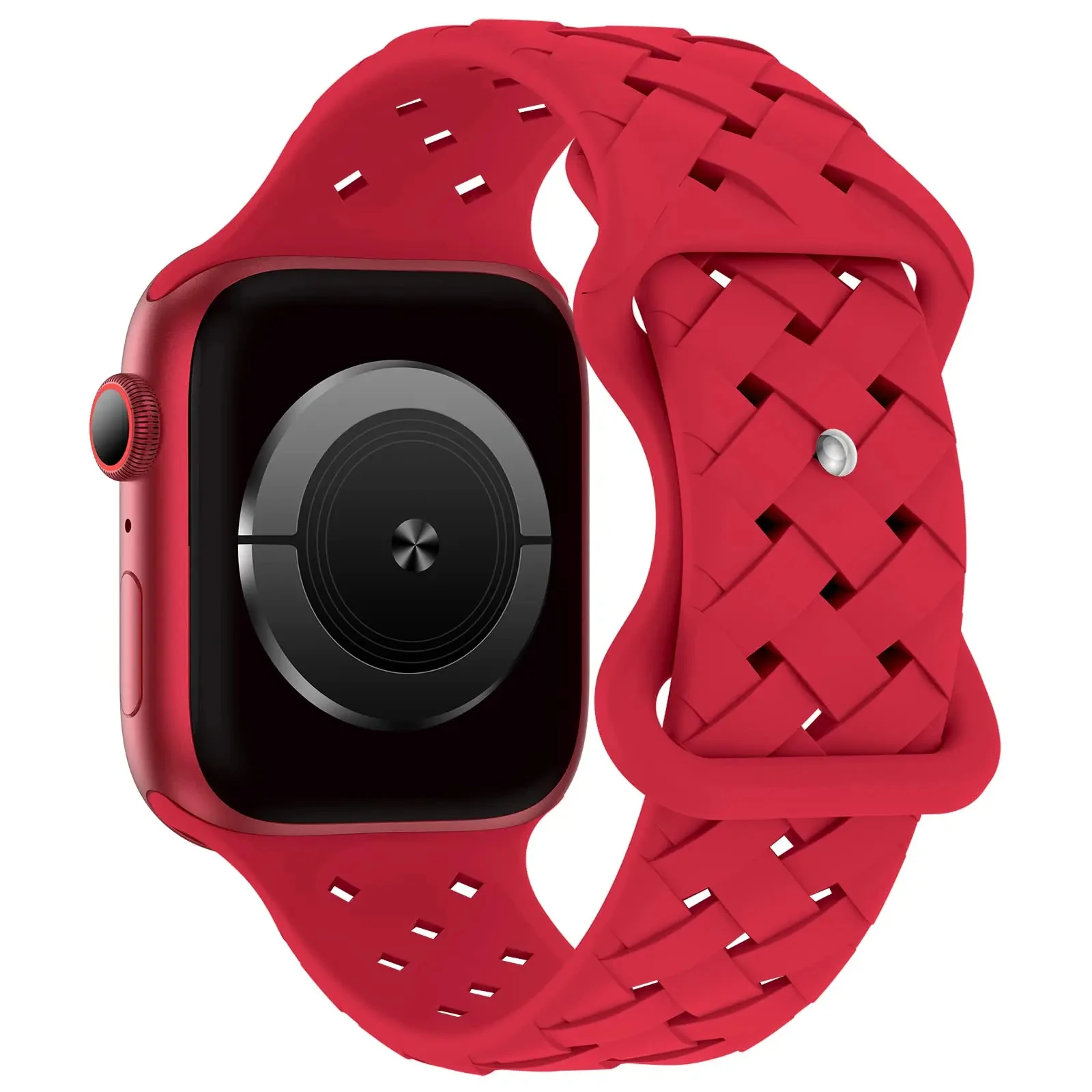 Apex braided silicone Apple Watch band lightweight breathable woven texture for active daily wear