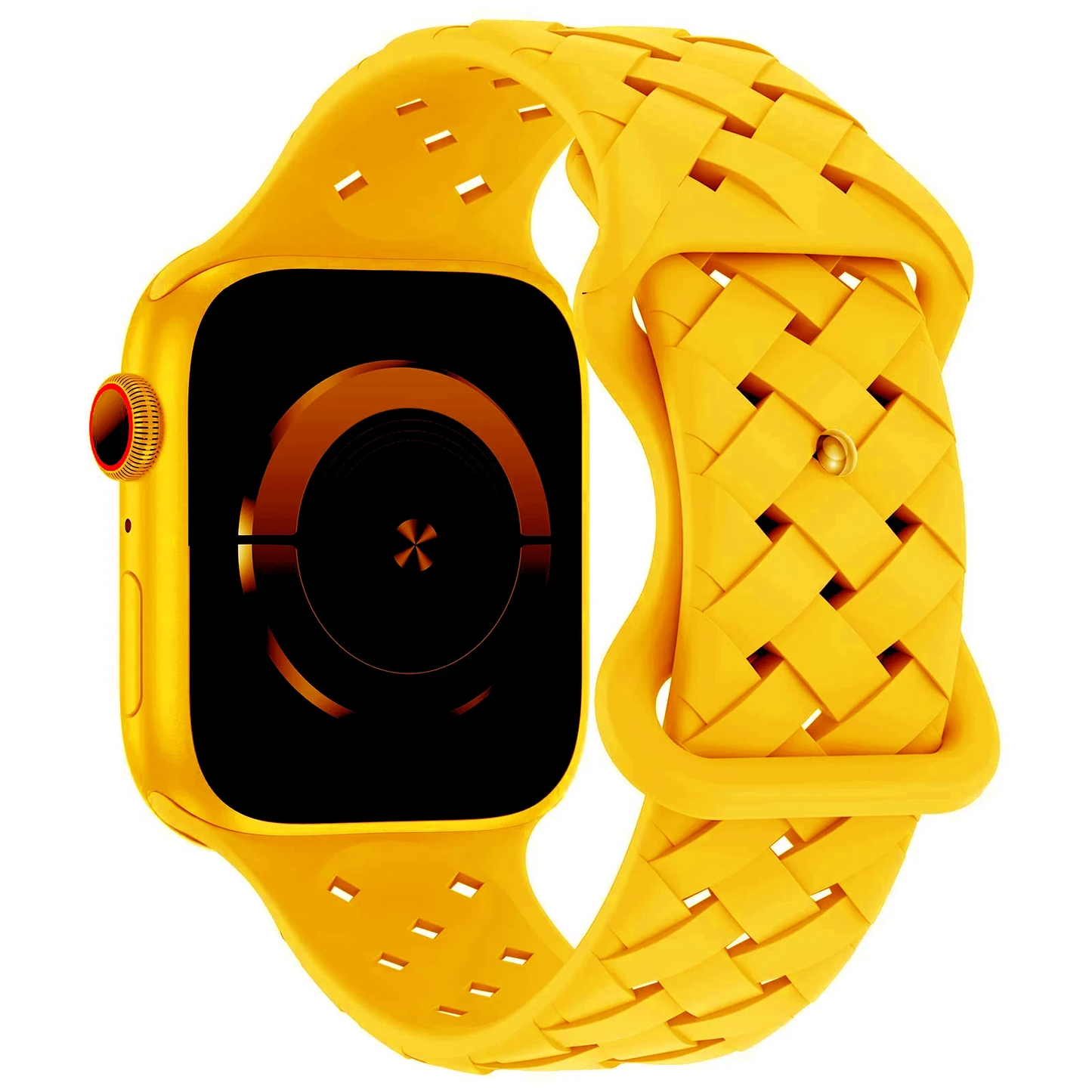 Apex braided silicone Apple Watch band lightweight breathable woven texture for active daily wear