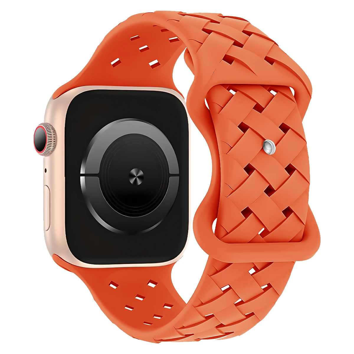 Apex braided silicone Apple Watch band lightweight breathable woven texture for active daily wear