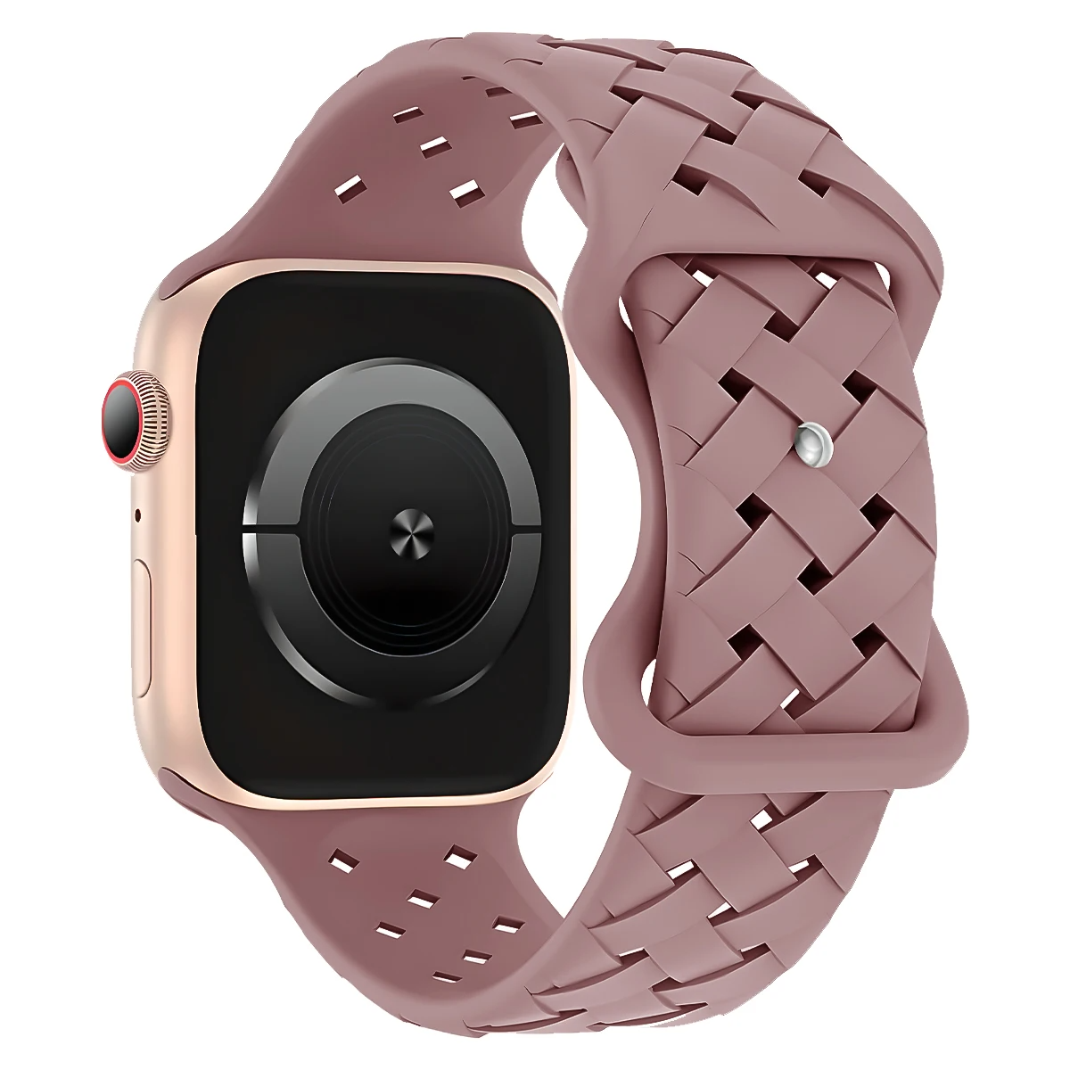 Apex braided silicone Apple Watch band lightweight breathable woven texture for active daily wear