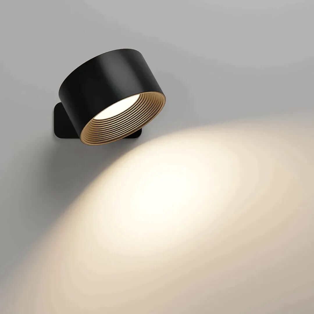 Adjustable wireless wall lamp matte finish cordless rechargeable warm glow modern minimalist design
