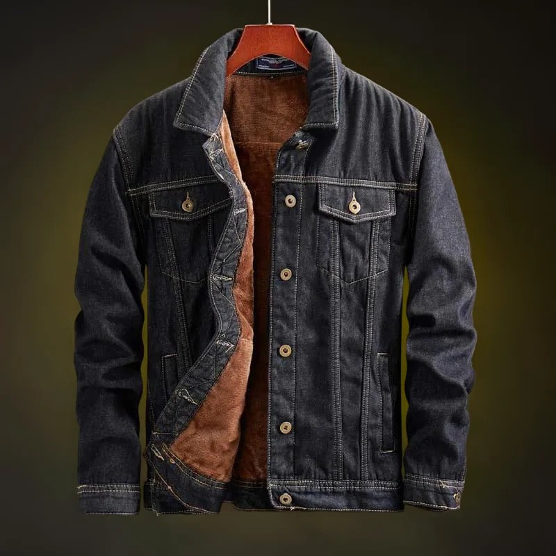 Aureon 1982 lined denim jacket cool-weather outerwear with wind-resistant fabric for everyday edge