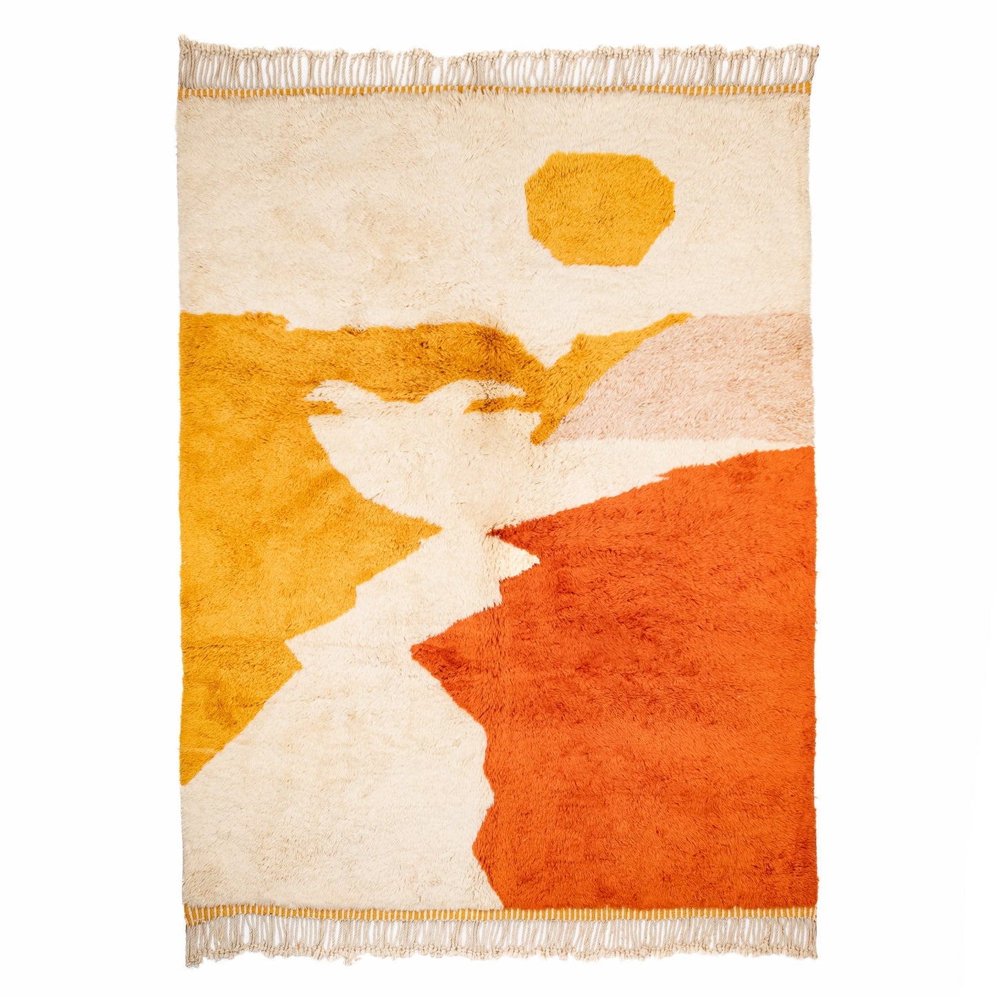 Autumn sunset - Luxury Shag Moroccan Rug - Urbann-Vibe