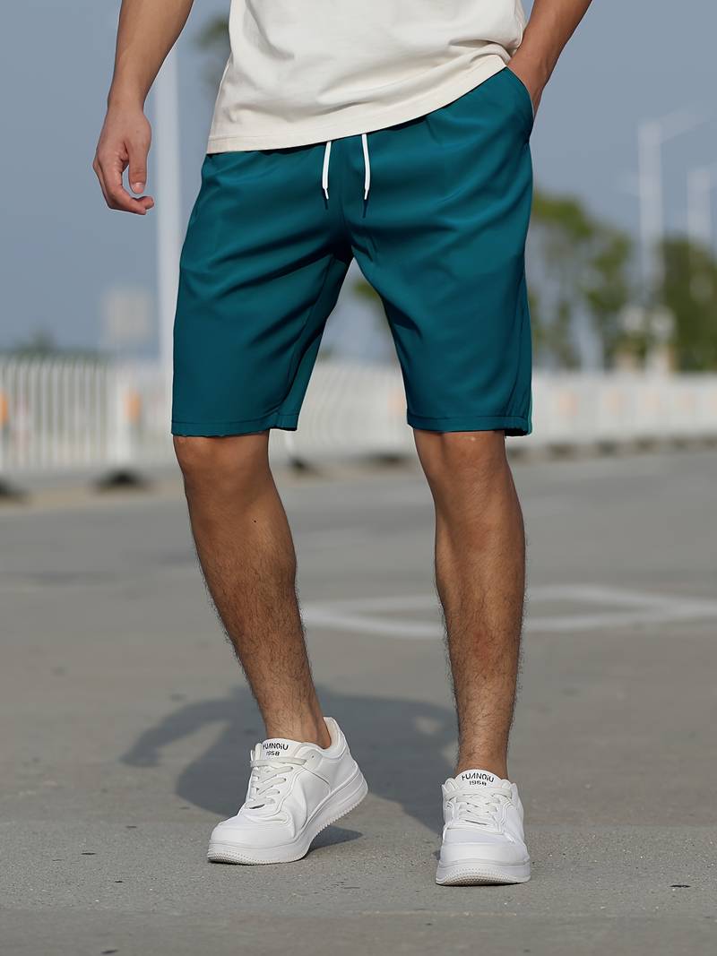 Men's graphic drawstring shorts bold eye-catching print relaxed fit adjustable waist premium comfort design