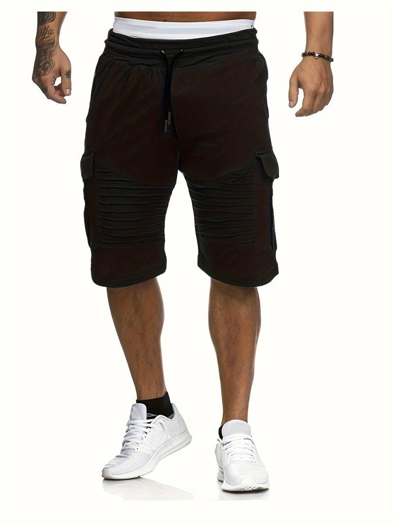 Men's Gregory khaki loose fit summer shorts with multiple utility pockets for outdoor performance