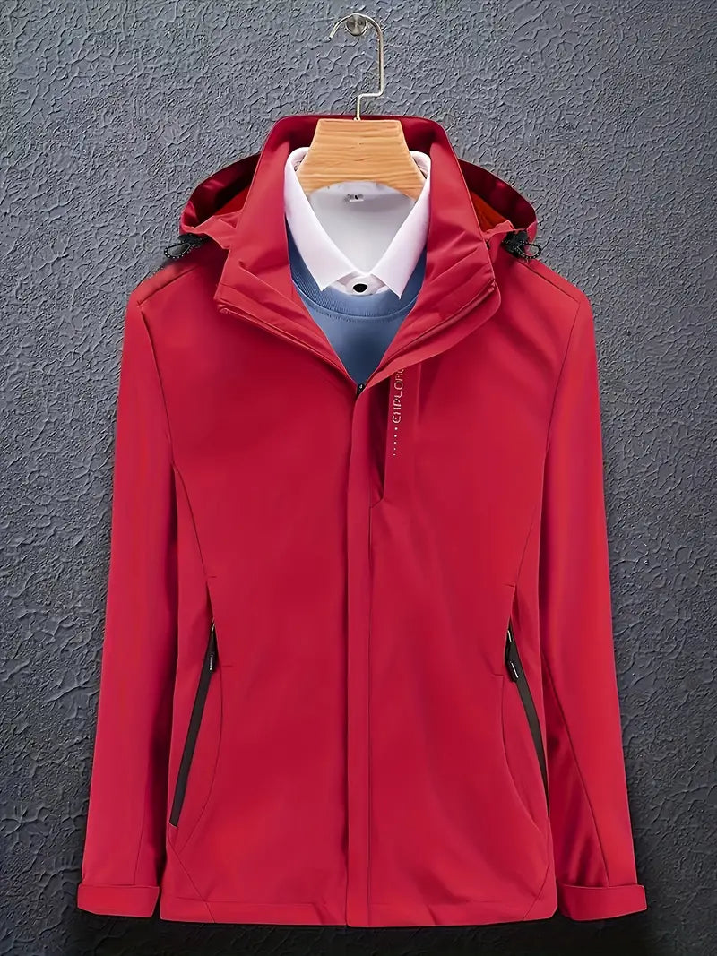 Women's winter hooded jacket zip closure cozy fit practical cold weather style versatile layer