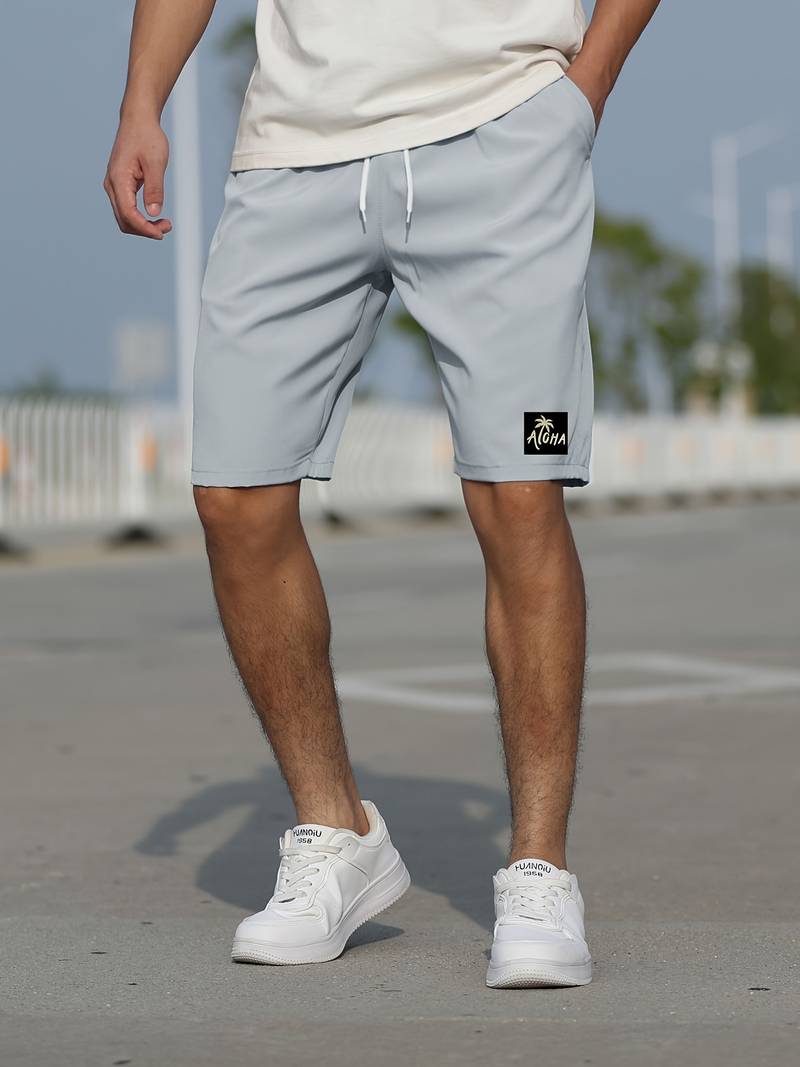 Men's camouflage double-layer shorts, rugged outdoor style with bold camo print and durable design