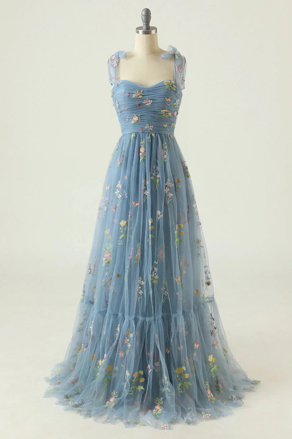 Gianna floral embroidered tulle ball gown elegant botanical silhouette for special occasions