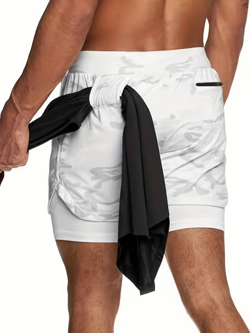 Men's khaki cargo shorts relaxed fit multiple secure pockets everyday outdoor versatile wear