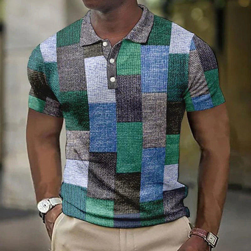 Men's classic polo shirt in premium quality fabric, versatile easy-care cut for everyday casual wear