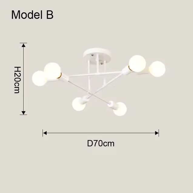Aurøn Nordic minimalist ceiling lamp warm LED light clean Scandinavian design for living rooms