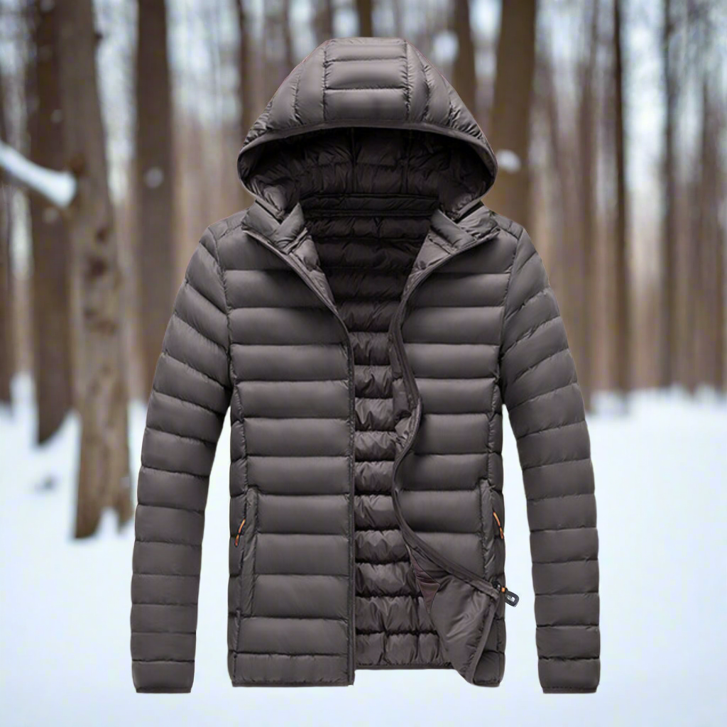 Men's lightweight waterproof jacket loose casual silhouette durable rain-ready autumn outerwear