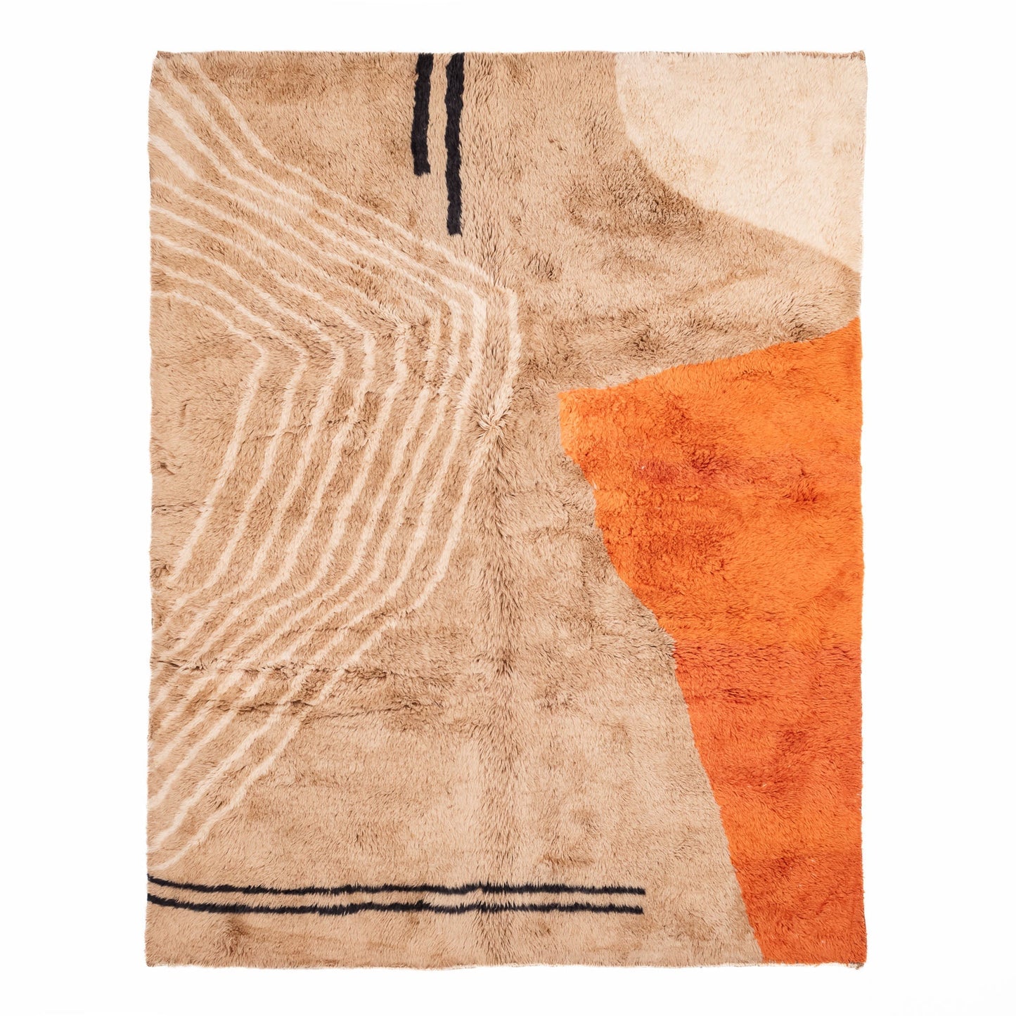 Desert Mirage - Luxury Shag Moroccan Rug - Urbann-Vibe