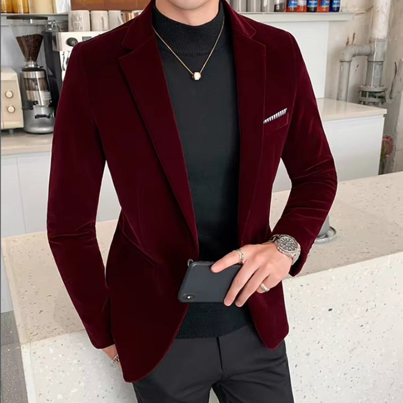 Hugo slim fit men's blazer tailored silhouette single-button closure modern refined style