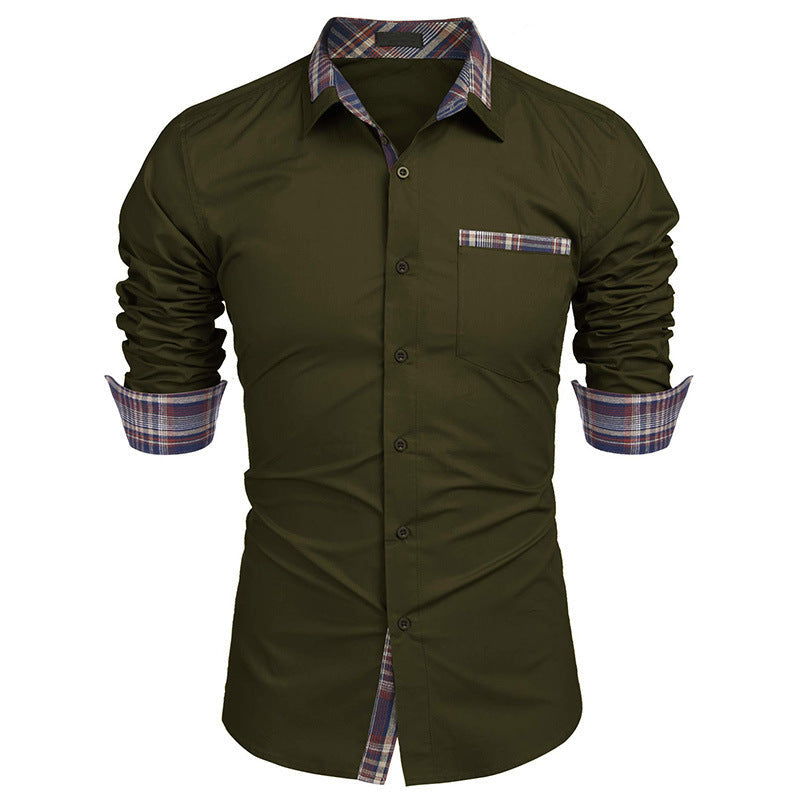 Men's Jeff long sleeve shirt modern fit autumn winter cozy warmth stylish everyday comfort