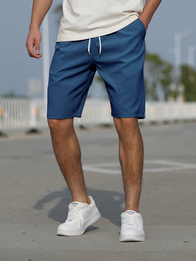 Men's graphic drawstring shorts bold eye-catching print adjustable waist casual comfort fit