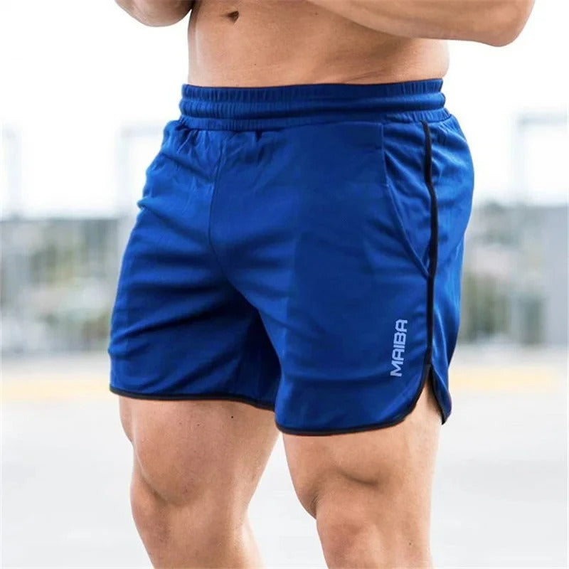 Men's slim fit elastic swim shorts quick-dry athletic cut streamlined silhouette elastic waistband