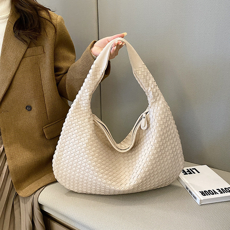 Margo woven crossbody bag for women, elegant timeless style with hands-free design and generous space
