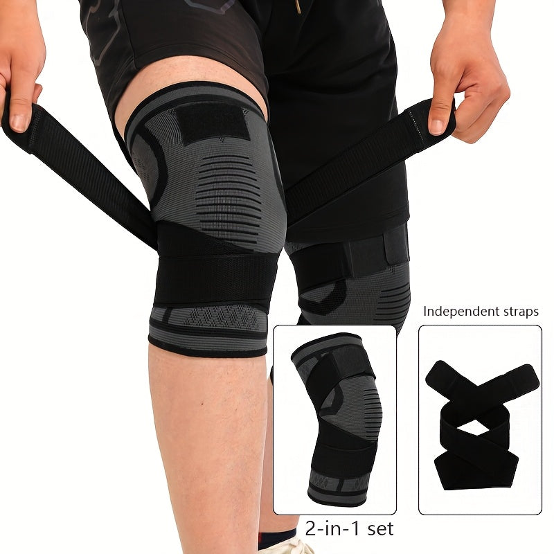 SportShield breathable flexible knee pads for athletes with split fastening system for training and sports