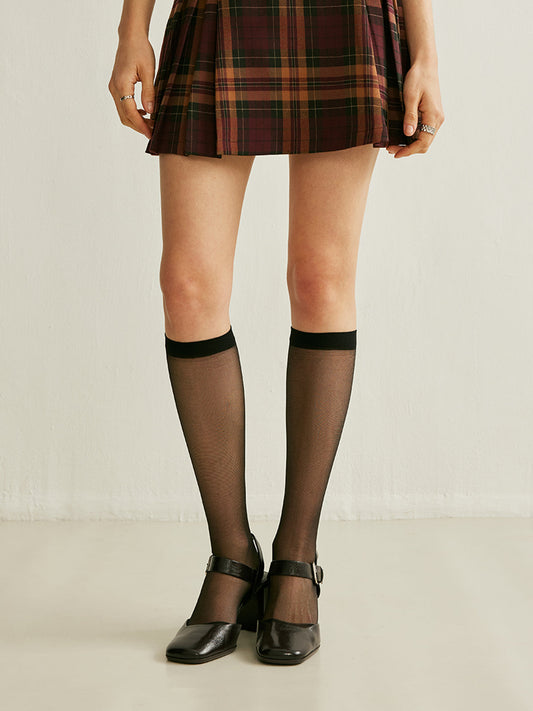 Black Fishnet Knee Highs - Urbann-Vibe